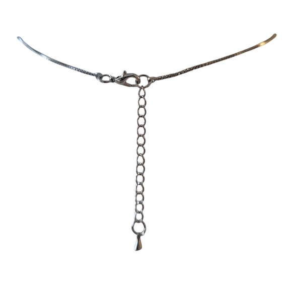 Black Spinel Rhodium Over Silver Paw Pendant with Box Chain - Picture 6 of 6